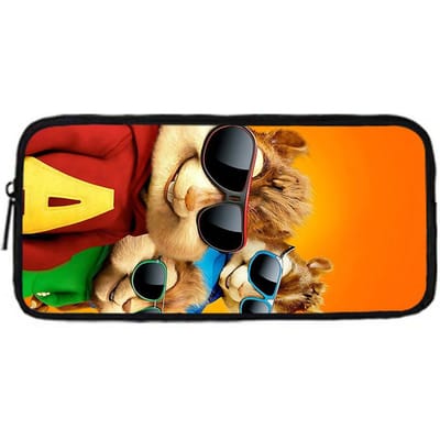 AlvinS en de C-Chipmunks: ChipwreckedS Kinder Schoolrugzak met Lunchtassen, Etui, Schooltassen voor Jongens Meisjes Beste Cadeau black
