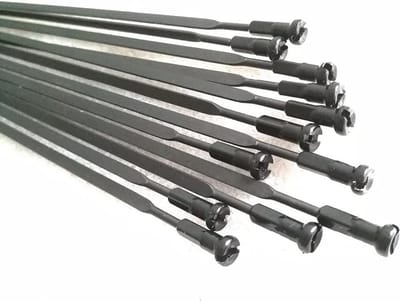 Fiets Spaken - Fietswiel Spaken - Fietsreparatie - Sterk Roestvrij Staal - 282 mm - Zwart
