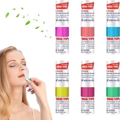 Geurstift voor de neus, 6 stuks, inhalatiestift voor verlichting bij verstopte neus, ideaal voor werk, studie en reizen, ademt zacht en verfrissend