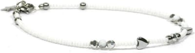 Heaven Eleven - meisjes - Enkelbandjes - zilver - 925 - wit - 2mm - 19cm