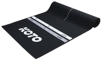 Dartmat Zwart 285 x 80 cm - Rubber Dartmat met Werplijnen en Vloerbescherming