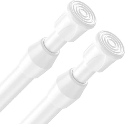 Uittrekbare-Kaststang-Telescoopstang-Zonder-Boren-Spanstang-40-70cm-Wit-2-Pack-Gordijnstang