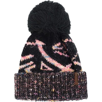 Trespass Dames/Dames Diandra Kleurblok Gebreide Pom Pom muts (Zwart)