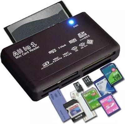 LOUZIR All in One Card Reader - Kaartlezer voor SDHC / SD / Mini / Micro / Externo / XD / CF / M2 / MMC - Zwart