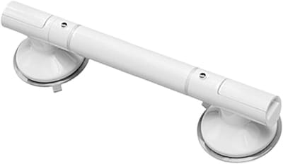 Handgreep met zuignap - Badkamer handgreep - Veilig douchen - Hoge draagkracht - 45 cm - Wit