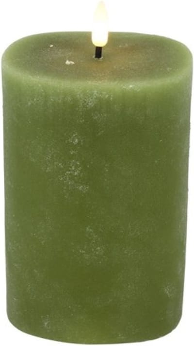Countryfield - Led Kaars - Ovaal - Groen
