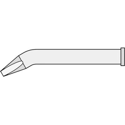 Weller XT BX Soldeerpunt Beitelvorm, gebogen Grootte soldeerpunt 2.4 mm Lengte soldeerpunt: 51.5 mm Inhoud: 1 stuk(s)