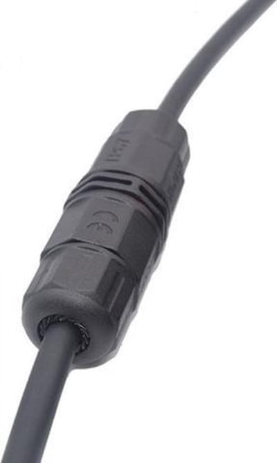 Waterdichte kabelverbinder 3-aderig - schroefdraad bevestiging - IP67 connector