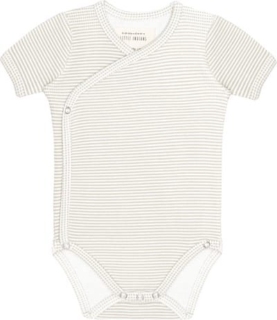 Romper Korte Mouw - Small Grey Stripe 3-6 mnd