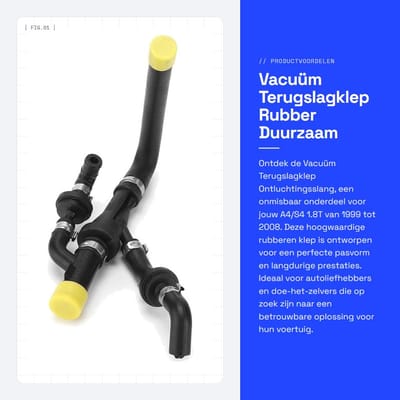 Dailygoods- Terugslagklep Rubber - Ontluchtingsslangmontage - Vervanging 058133784AF - Hoge betrouwbaarheid - Eenvoudige installatie - Duurzaam materiaal - Ontluchtingsklep