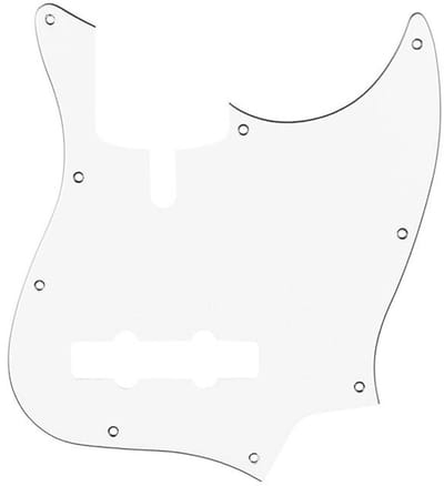 Boston M5V-310-W pickguard, Sire Marcus Miller V-series 5-string, 3 ply, white