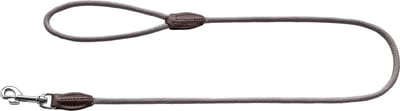 Hunter Looplijn Freestyle Nylon Rond Grijs - Hondenriem - 110x0.8 cm