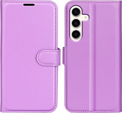 Coverup Hoesje - Geschikt voor Samsung Galaxy S24 Plus Hoesje - Coverup Book Case - Paars