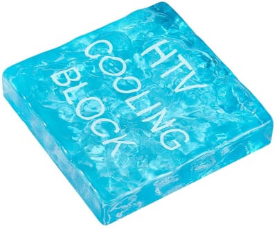 Dailygoods- Koelblok 100x100x23,5 mm - Glazen Koelblok - Snelkoelend - Warmtepersaccessoires - Transferprintgereedschap - Efficiënt herbruikbaar - Koelplaat