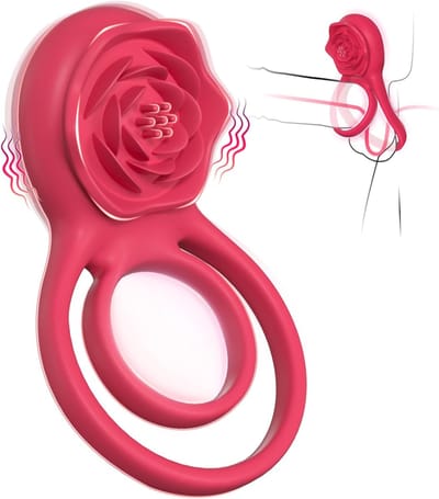 Oneay Cockring met Vibratie - Penisring met Clitorale Stimulatie - 9 Standen Vibrator voor Stellen - Siliconen Seksspeeltje