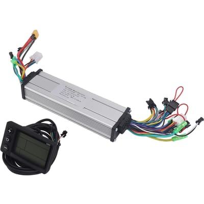 Borstelloze Motor Dubbele Aandrijfregelaar 24V 36V 48V 250W 350W Waterdichte Elektrische Fiets 866LCD gray