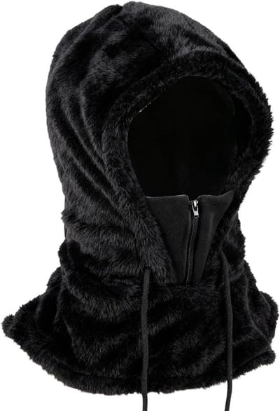 Winter Fleece Balaclava voor Skiën en Fietsen - Ademend en Winddicht Gezichtsmasker met Nekwarmer en Hoed voor Koude Temperaturen