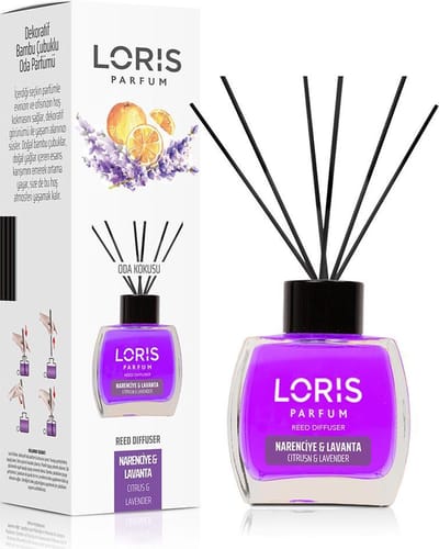 LORIS - Parfum - Geurstokjes - Huisgeur - Huisparfum - Citrus & Lavender - 120ml