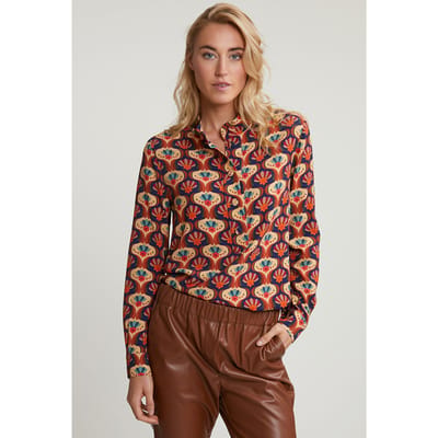 River Woods Multi Fantasy Blouse Long Sleeves Size: 34 | Blouses Outlet | Dames |