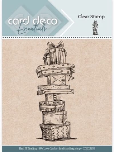 Card Deco Essential - Clear Stamp - Stacked Gifts