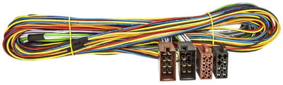 ISO Radio Adapterkabel Verlenging Stroom en Luidspreker 500 cm