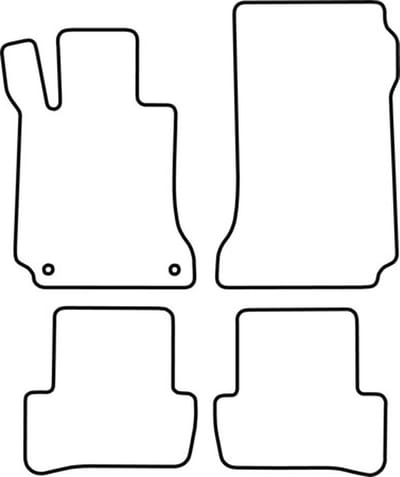 Automatten | Mattenset Mercedes C Klasse - W204 modellen - 2007 - 2013