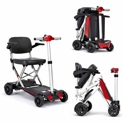 Plaza Manual Fold One Compacte Opvouwbare Scootmobiel | Lichtgewicht 19.8 kg | Actieradius tot 15 km | Met Armsteunen