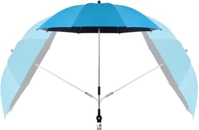 Baby Parasol - Kinderwagen Paraplu - Bescherming Tegen Zon - SPF 50+ Bescherming - 82 cm Diameter - Zwart