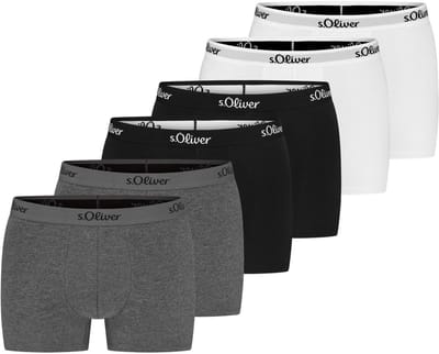 s.Oliver Heren retro short / pant 6 pack Basic