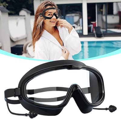 Zwembril Volwassenen - Watersport Bril - Zwemmen Verbeteren - Anti-UV Coating - Uniseks - Zwart