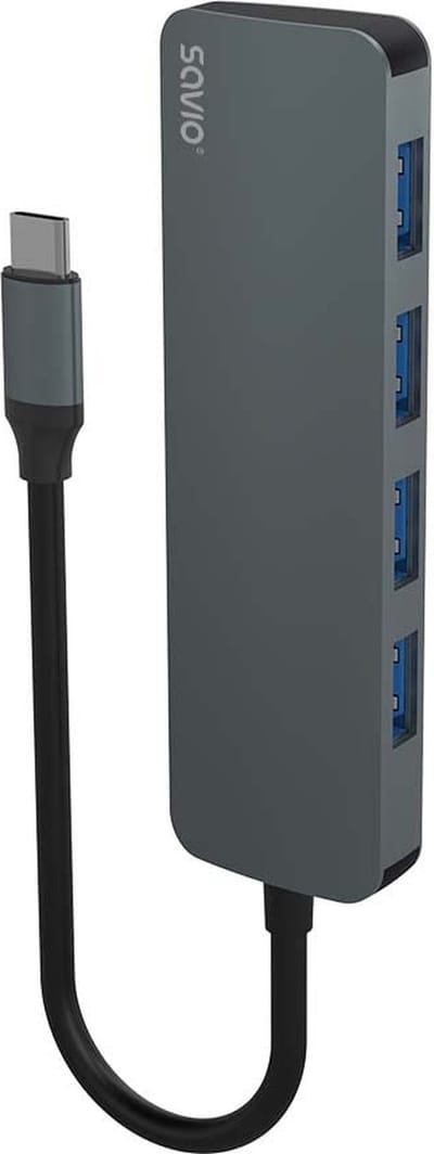 Savio Hub Usb 3 1 Splitter Adapter Voor Macbook Laptop 4 X Usb A