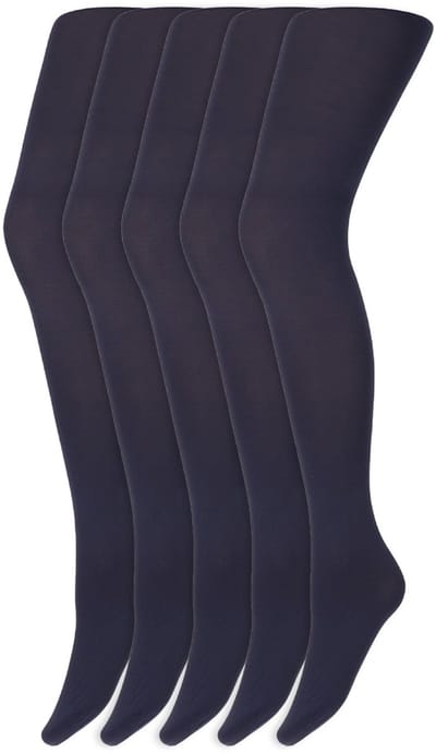 Gekleurde panty’s | Micro | 60 Denier | Merk: Marianne | Maat: S t/m XXL | Kleur: Jeans blauw | 5 Paar