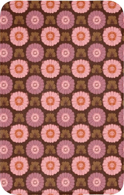 WC mat 50x80 cm - Antislip - Retro - Madelief - Roze - Toiletmat - Vloermat - Douchemat - Toilet tapijt - Toiletmatten