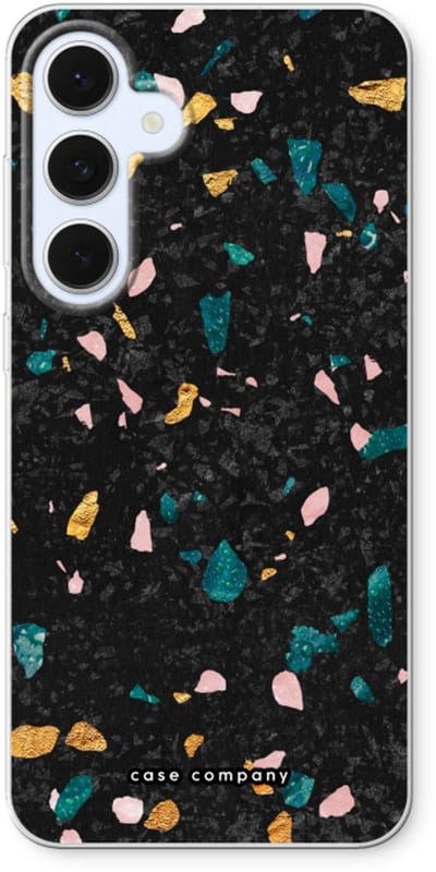 Case Company® - Hoesje geschikt voor Samsung Galaxy S24 FE hoesje - Terrazzo N°10 - Soft Cover Telefoonhoesje - Bescherming aan alle Kanten en Schermrand