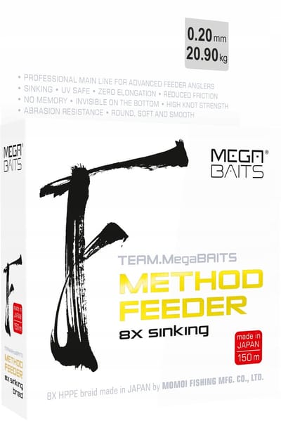 Dragon MegaBAITS Method Feeder 8X Gevlochten Lijn 0.06mm 150m Zinkend