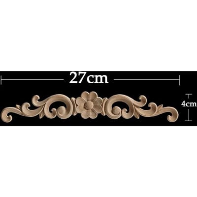 Exquise Houtsnijwerk Onlays Roos Appliques voor Antieke Huisdecoratie en Handwerk Snijwerk Unieke en Antieke Meubeldecoratie