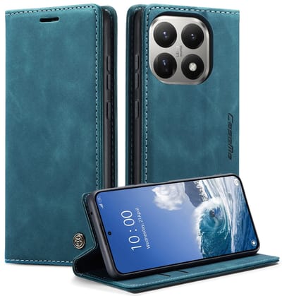 CaseMe Hoesje - Geschikt voor Xiaomi 15T Hoesje - CaseMe 013 Book Case - Blauw