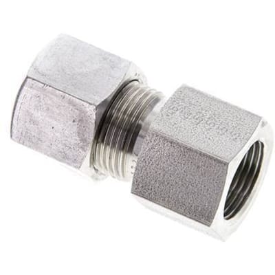 14S & M20x1.5 RVS Rechte Snijringkoppeling Binnendraad 630bar ISO 8434-1