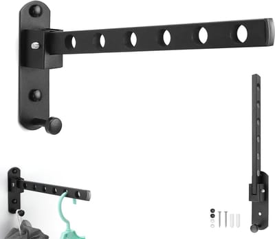 Dailygoods- Wandrek Inklapbaar - Opvouwbaar - Droogrek voor Balkon - Garderobe - Badkamer - Roestvrij Staal