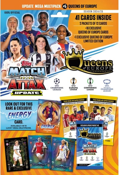 Topps Champions League Match Attax 2024/2025 / Update Mega Multipack 5 – Queen of Europe