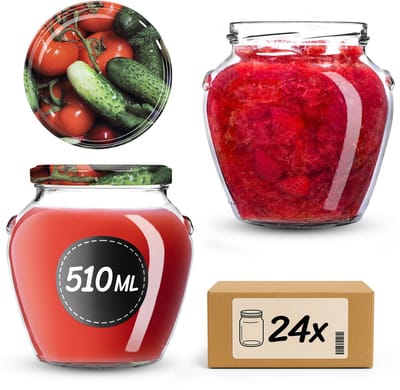 KADAX Inmaakpotten 510 ml fi82 Groenten 24 stuks