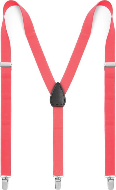 Smalle Kauwgomroze Bretels