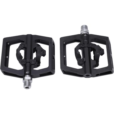 Pédales de Vélo Vélo Cyclisme Scellées Sans Calage avec Kit d'Accessoires de Chaussure pour Série SPD black