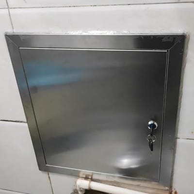 Toegangsdeur Roestvrijstaal - Inspectiepaneel Met Slot - Onderhoud Gemakkelijk Maken - Verborgen Sloten Scharnieren - Aanpasbaar Formaat - Metaal