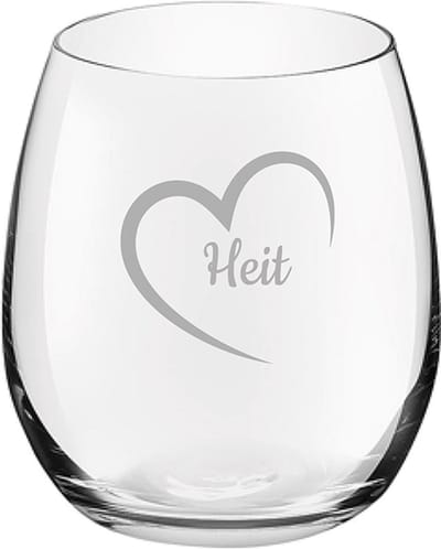 Gegraveerde Drinkglas 39cl Heit mei hert