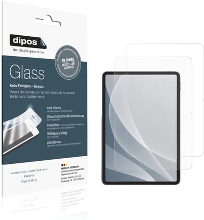 dipos – 2x Matte Pantserfolie geschikt voor Xiaomi Pad 8 Pro | 9H Screenprotector