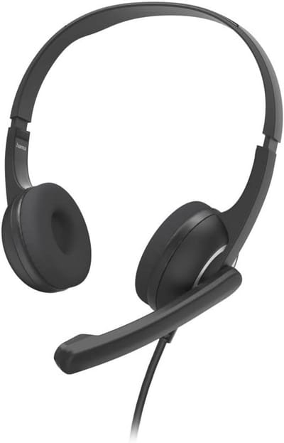 Bekabelde headset met microfoon en USB-aansluiting voor professioneel gebruik