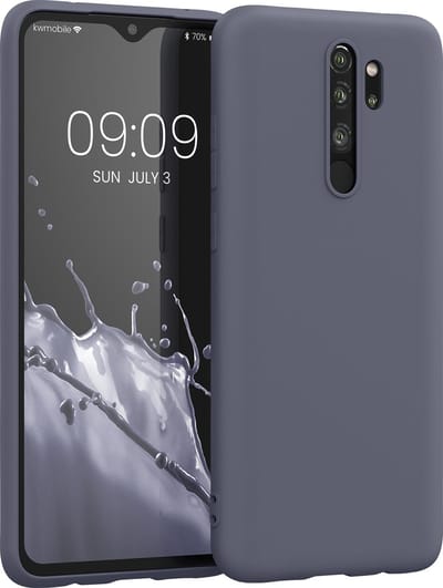 kwmobile telefoonhoesje geschikt voor Xiaomi Redmi Note 8 Pro - Hoesje voor smartphone - Back cover in blauwgrijs
