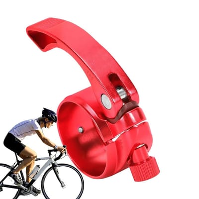 Zadelpenklem - Zadelpenklem Tube Clip - Fietszadel Verstellen - Snelsluiting Ontwerp - 41mm Diameter - Rood