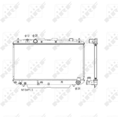 Radiator, motorkoeling NRF 53572